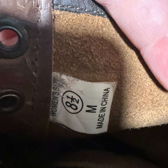 Ad Tec Women 8.5 Logger Boots Steel Toe Work Combat Shoe Leather Calf Lace Up - Picture 7 of 7